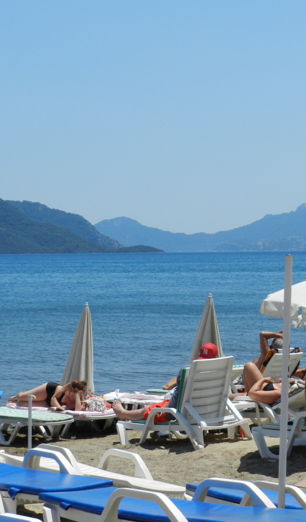 Пляж в Мармарис, Турция