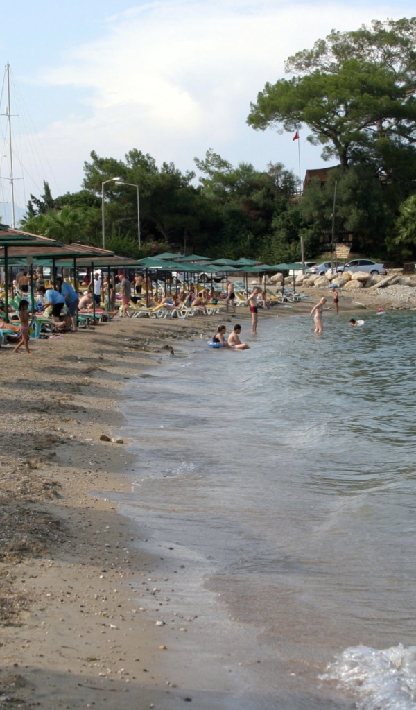 Пляж Лунный свет в Кемере, Турция