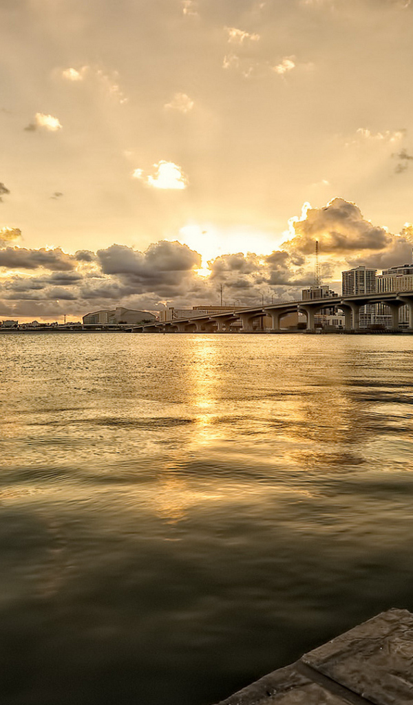 Сказочный закат в Майами