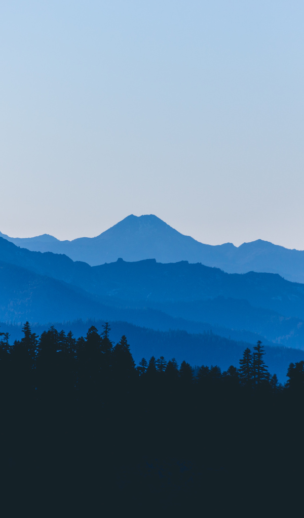 Горы в США вечером