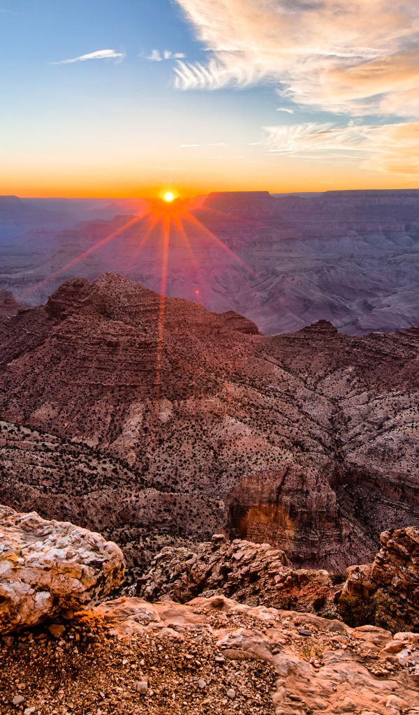 Закат в Гранд-Каньоне, США