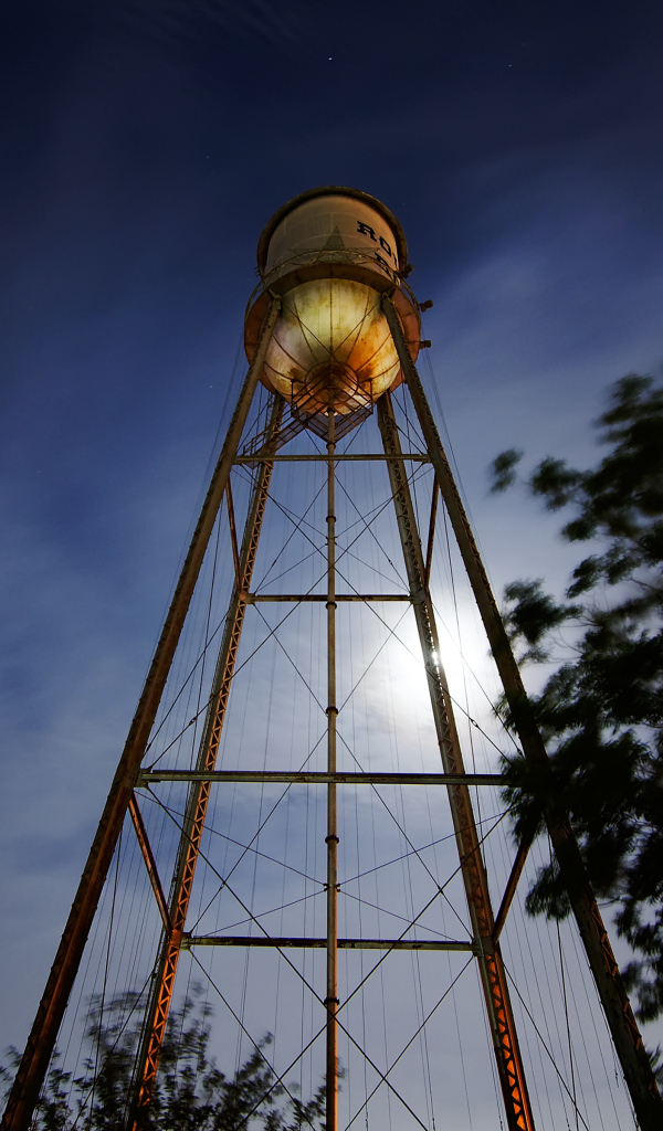 Водонапорная башня в Раунд-Рок, штат Техас, США