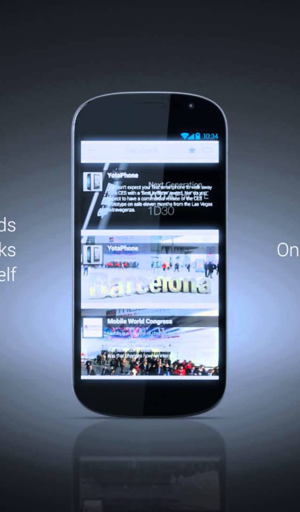 Реклама смартфона YotaPhone 2