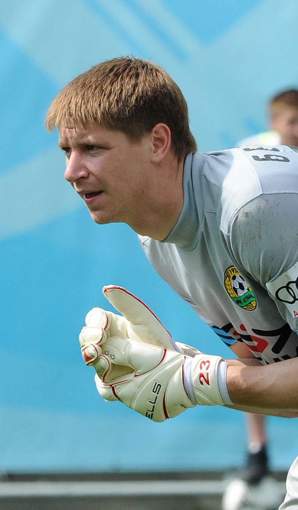 Александр Беленов вратарь Кубани за работой