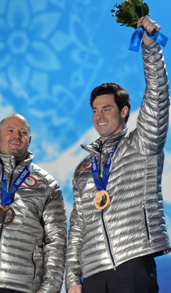 American bobsledder Steve Holcomb at the Olympics in Sochi