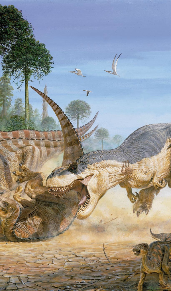 Нападение злого динозавра