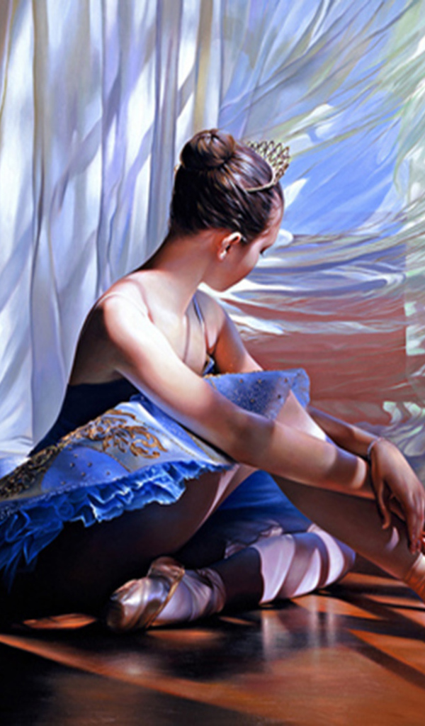 Балерина на полу