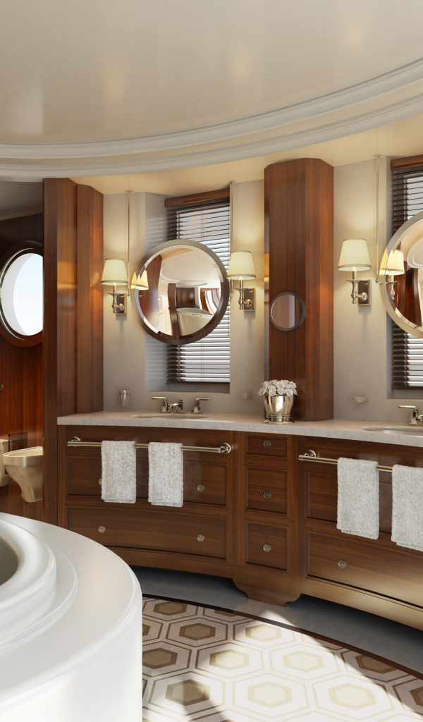 Ванная комната в роскошном отеле