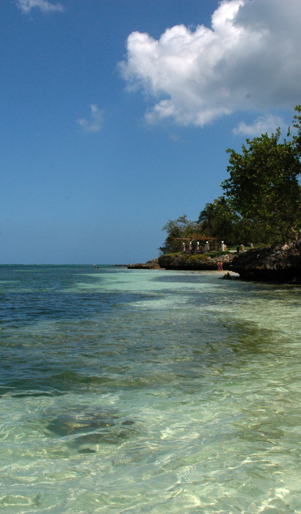 Залив на курорте Гуардалавака, Куба