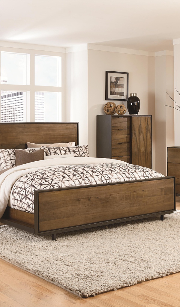 Спальня из натурального дерева