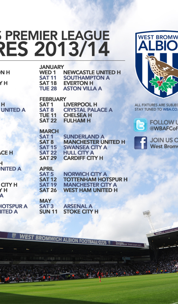Возлюбленный футбольный клуб Вест Бромвич Альбион