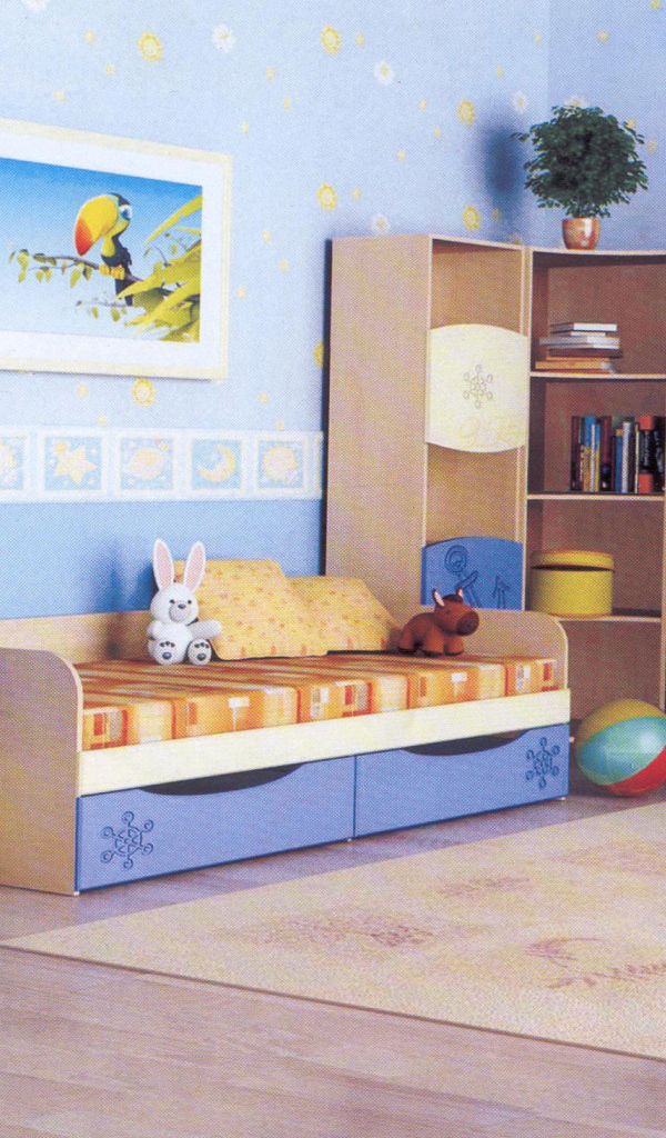 Синяя детская комната