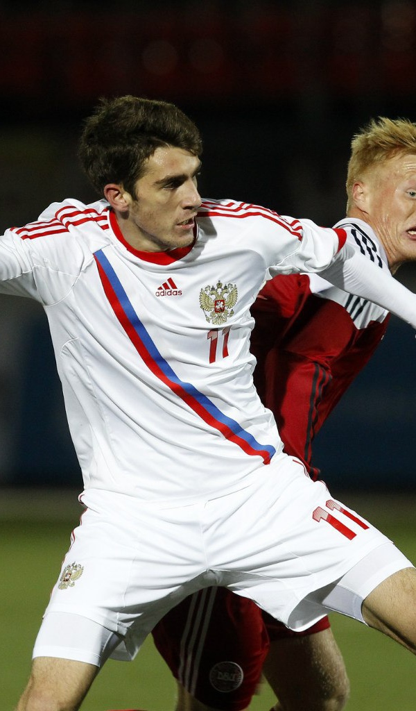 Нападающий ЦСКА Константин Базелюк в игре