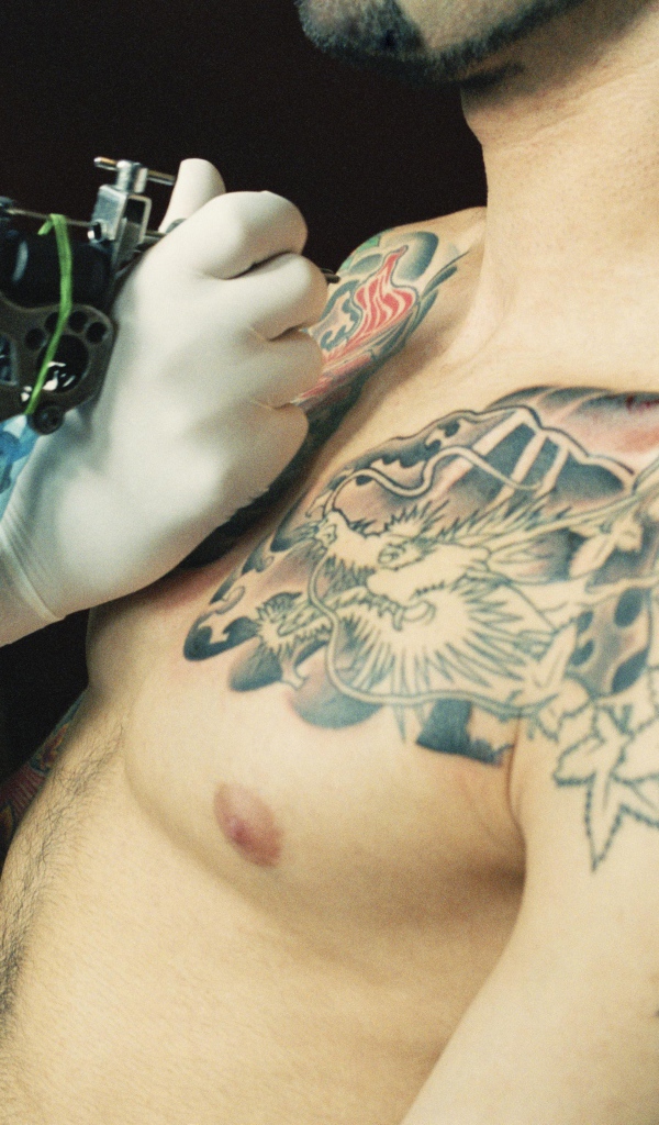 Создание мужской татуировки