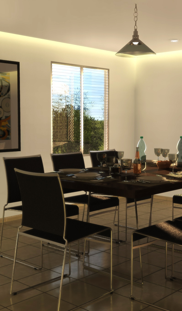 Столовая в загородном доме