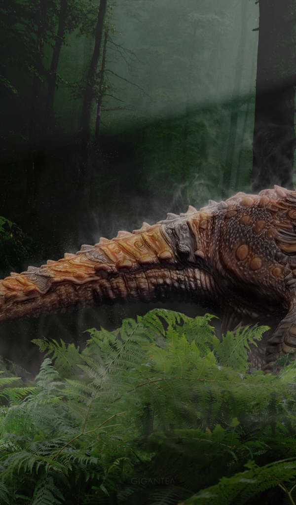 Динозавр в джунглях