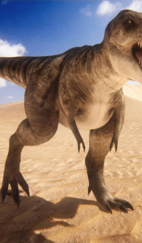 Динозавр в пустыне