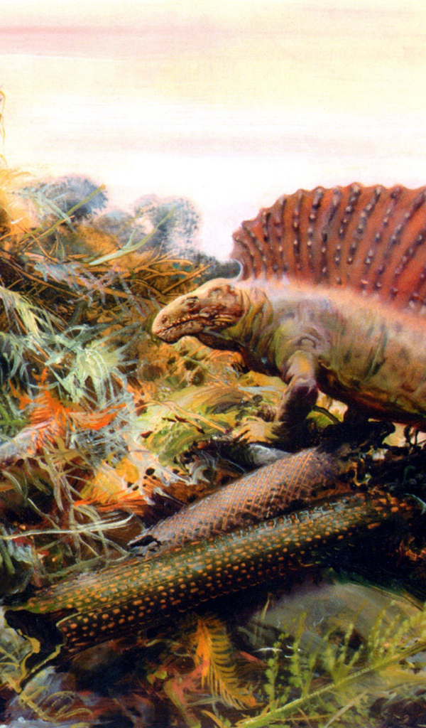 Динозавр на обломках