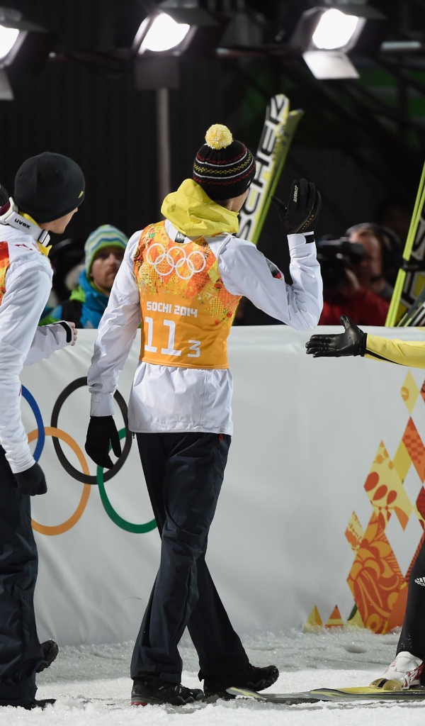 Немецкий прыгун на лыжах Зеверин Фройнд обладатель золотой медали