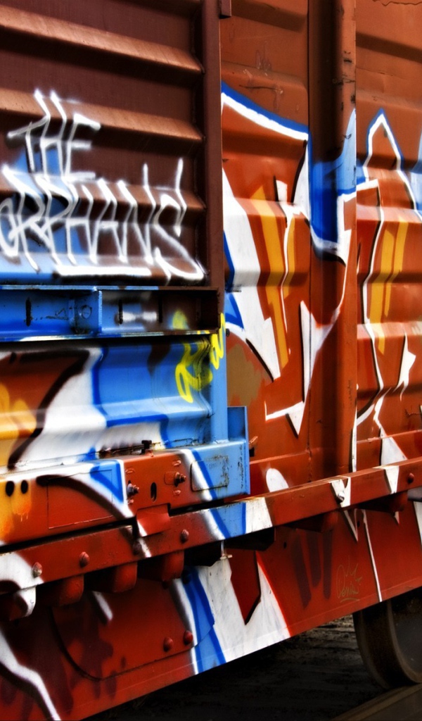 Граффити на вагоне