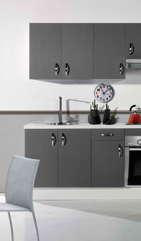 Серый цвет в кухне