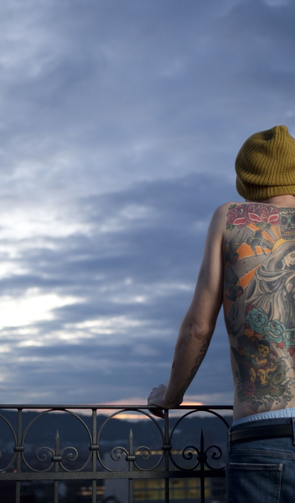 Икона тату на спине