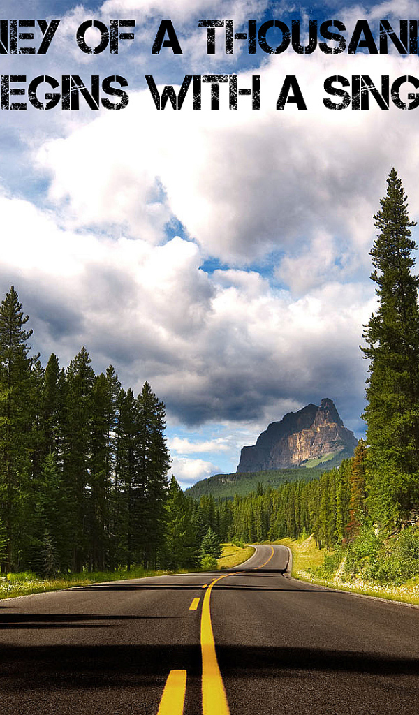 Путь в тысячу миль начинается с одного шага