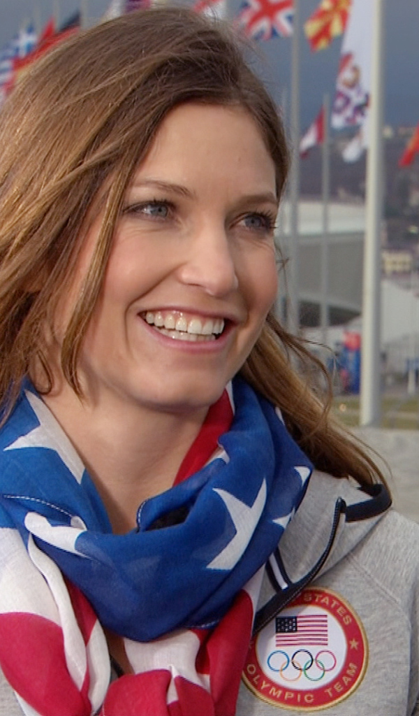 Julia Mancuso of the U.S. bronze medal at the Olympic Games in Sochi