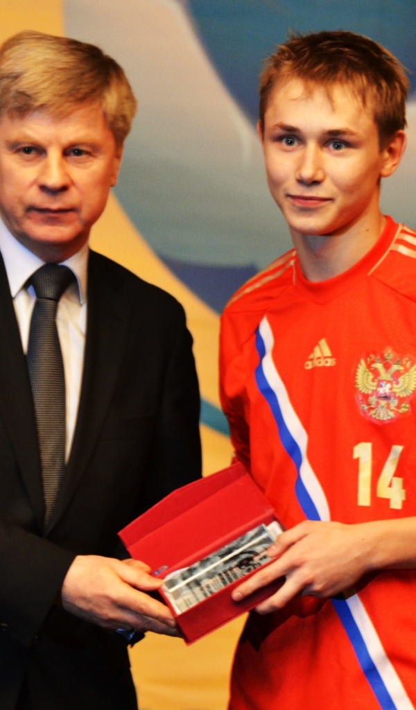Юный футболист сборной России Дмитрий Ефремов