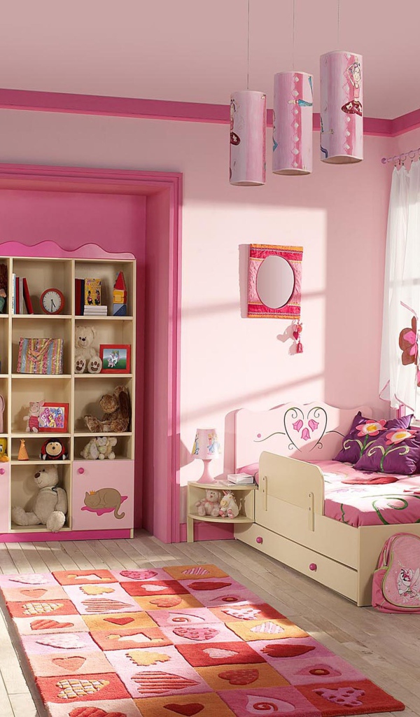 Детская для девочки в розовом стиле
