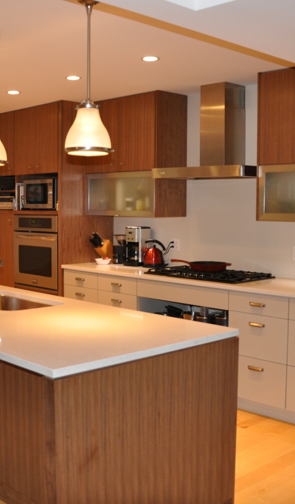 Большой холодильник на кухне