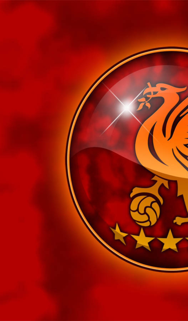 Ливерпуль на красном фоне