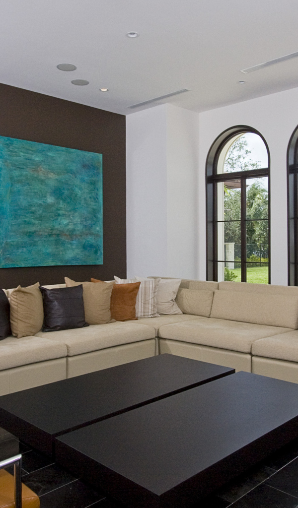 Гостиная в загородном доме