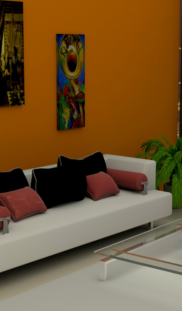 Гостиная в небоскребе