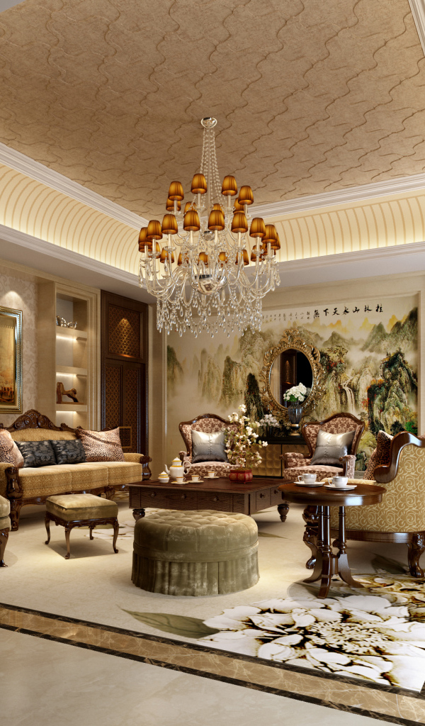 Гостиная в стиле люкс