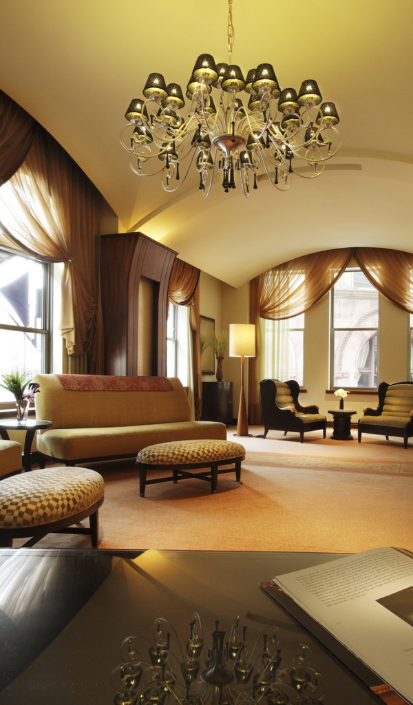 Роскошное оформление гостиной