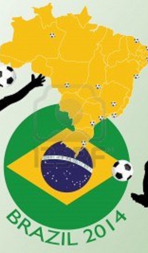 Карта Чемпионата Мира по футболу в Бразилии 2014