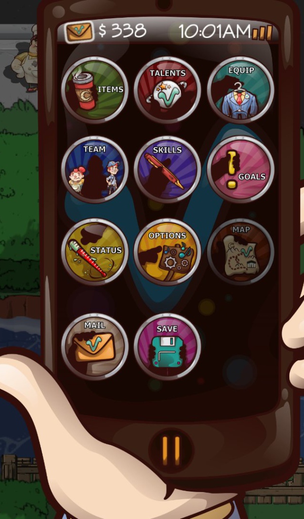 Меню в новой игре Citizens of Earth