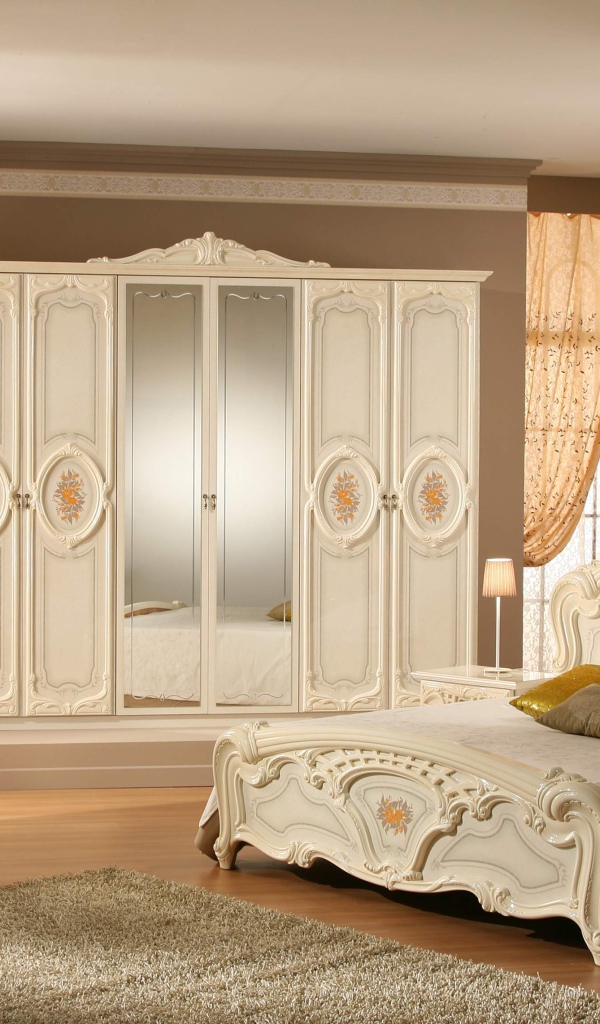 Современная светлая спальня