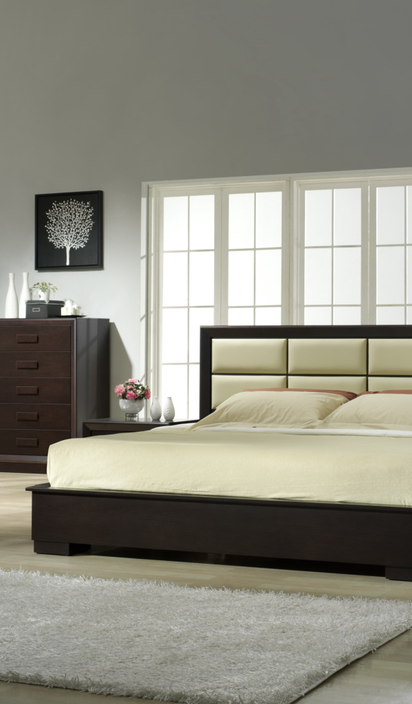 Современная стильная спальня