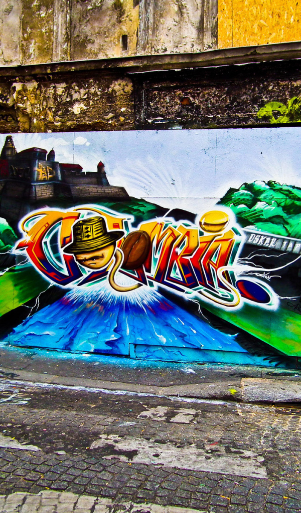 Многоцветное граффити