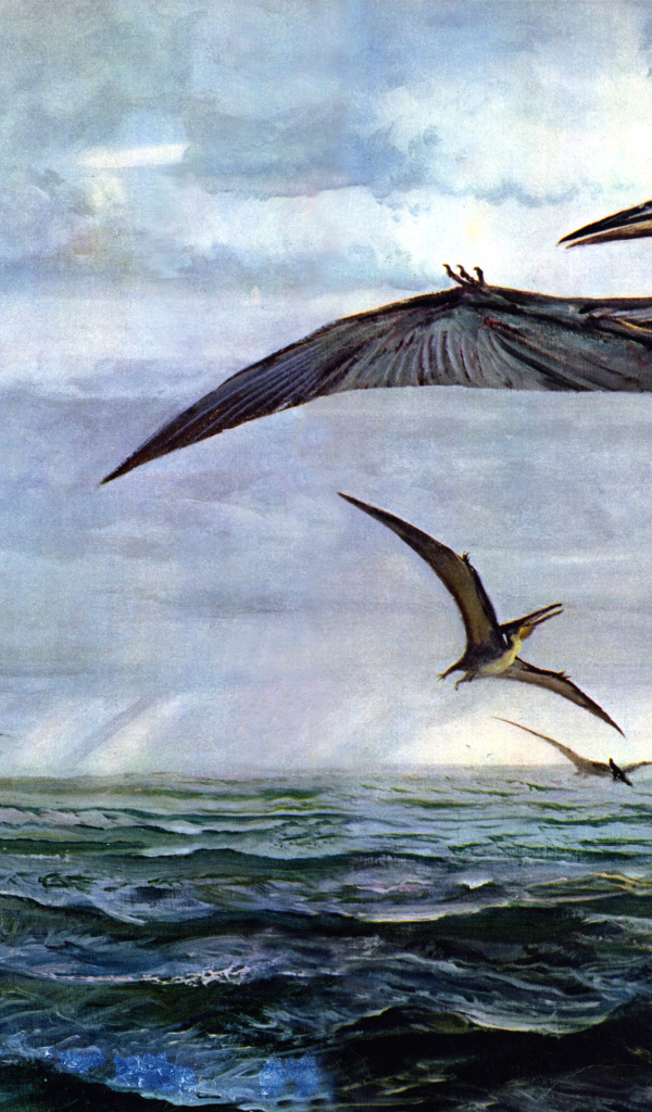 Птеродактили над океаном