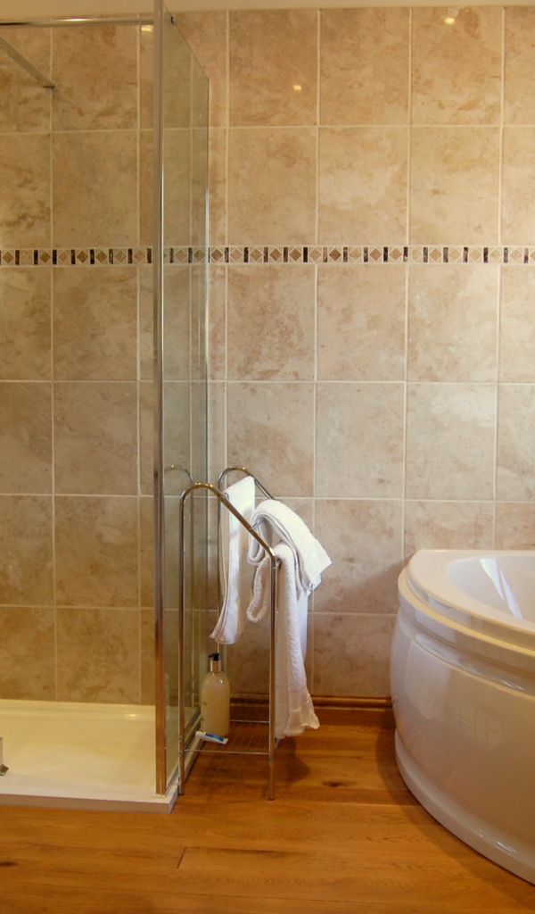 Душевая и джакузи в ванной