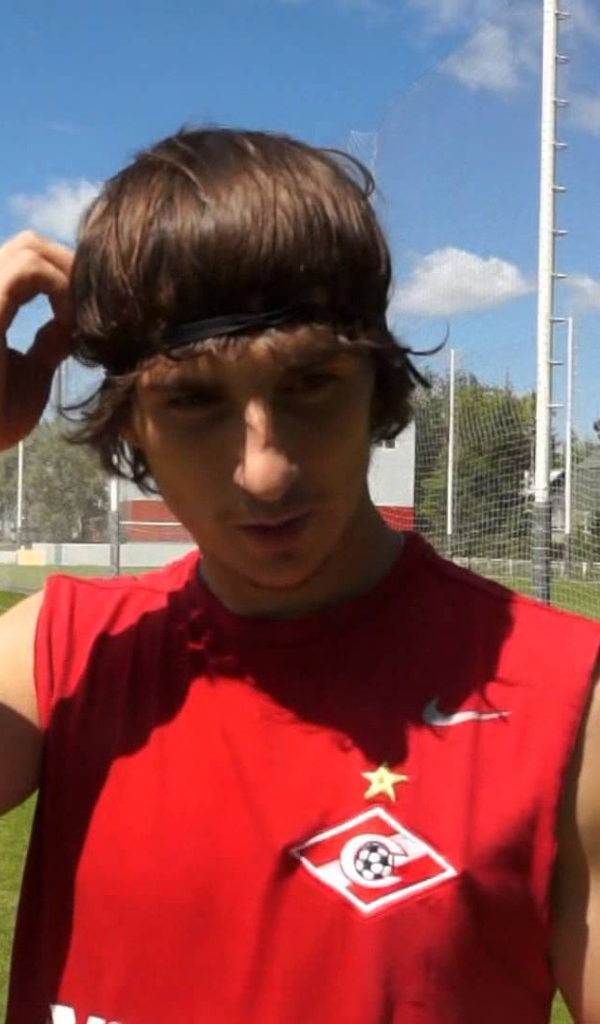 Нападающий Спартака Павел Яковлев