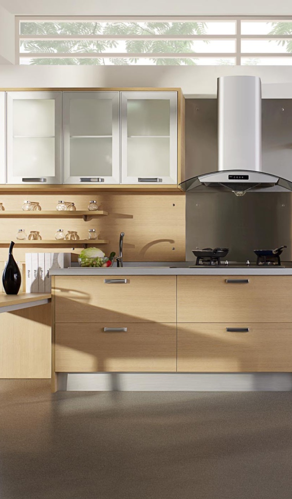 Стильная светлая кухня