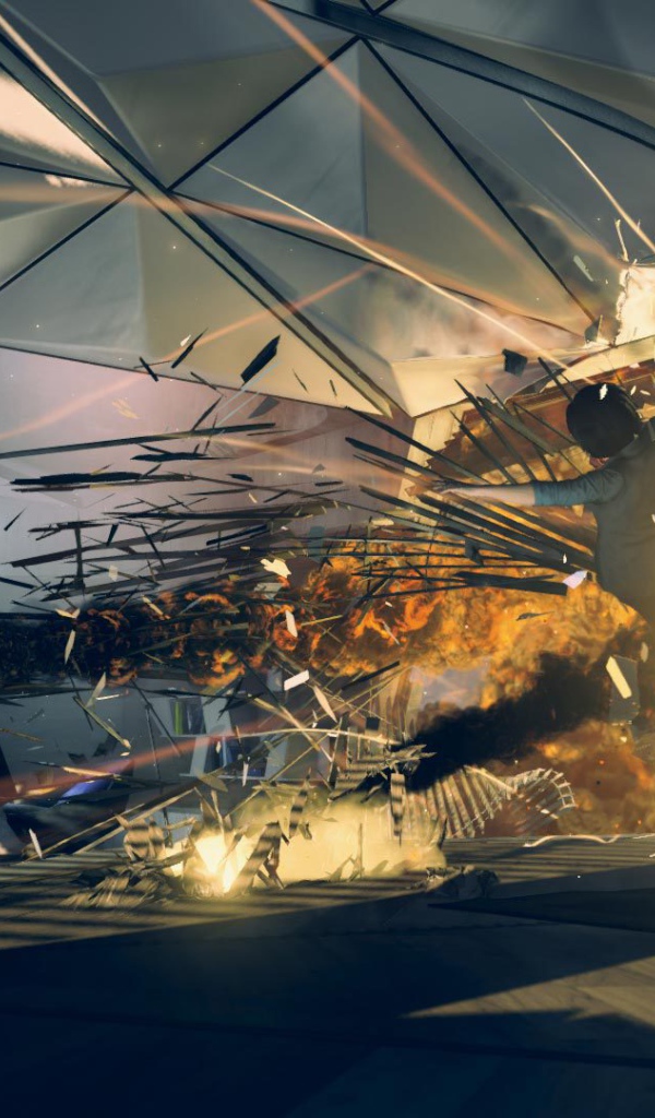 Взрыв в игре Quantum Break