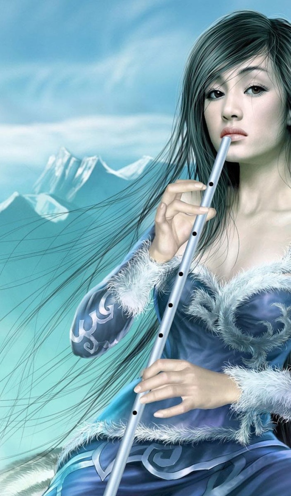 Девушка с флейтой