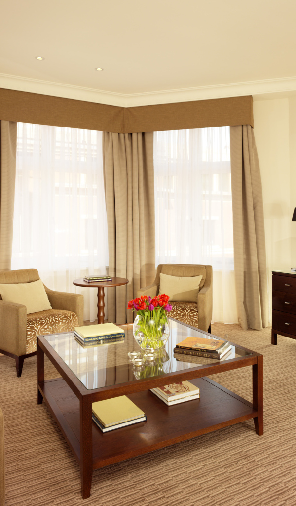 Овальная форма гостиной