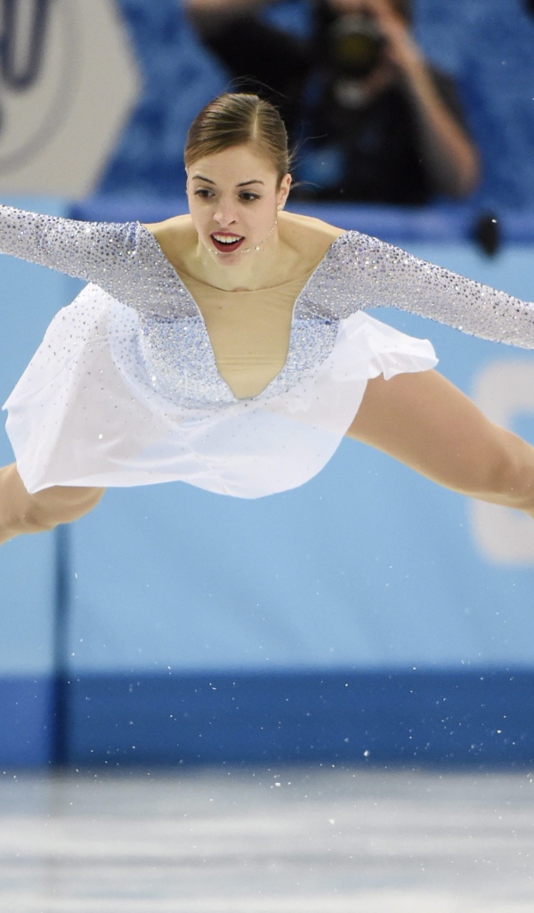 The winner of the bronze medal in the discipline of figure skating Carolina Kostner at the Olympics in Sochi