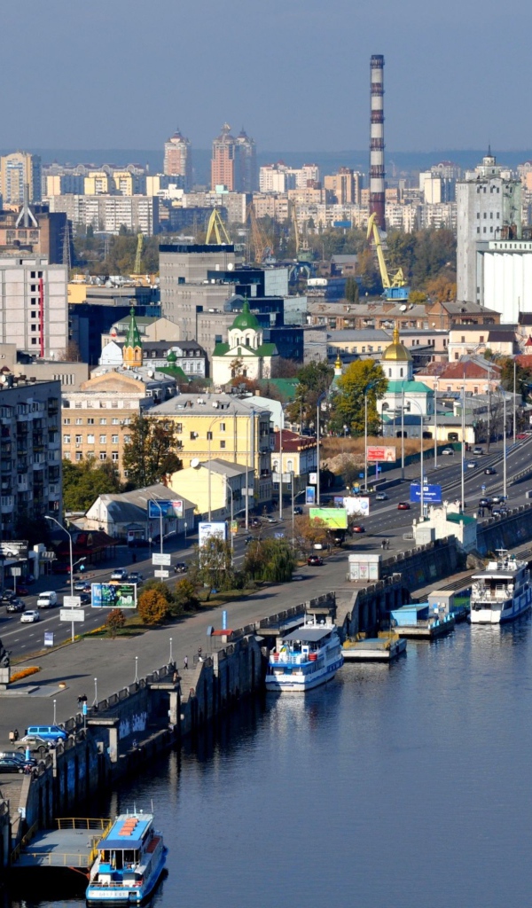 Вид на Киев сверху